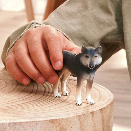 Figuras Y Minimundos Schleich Lobo Americano multicolor para niños