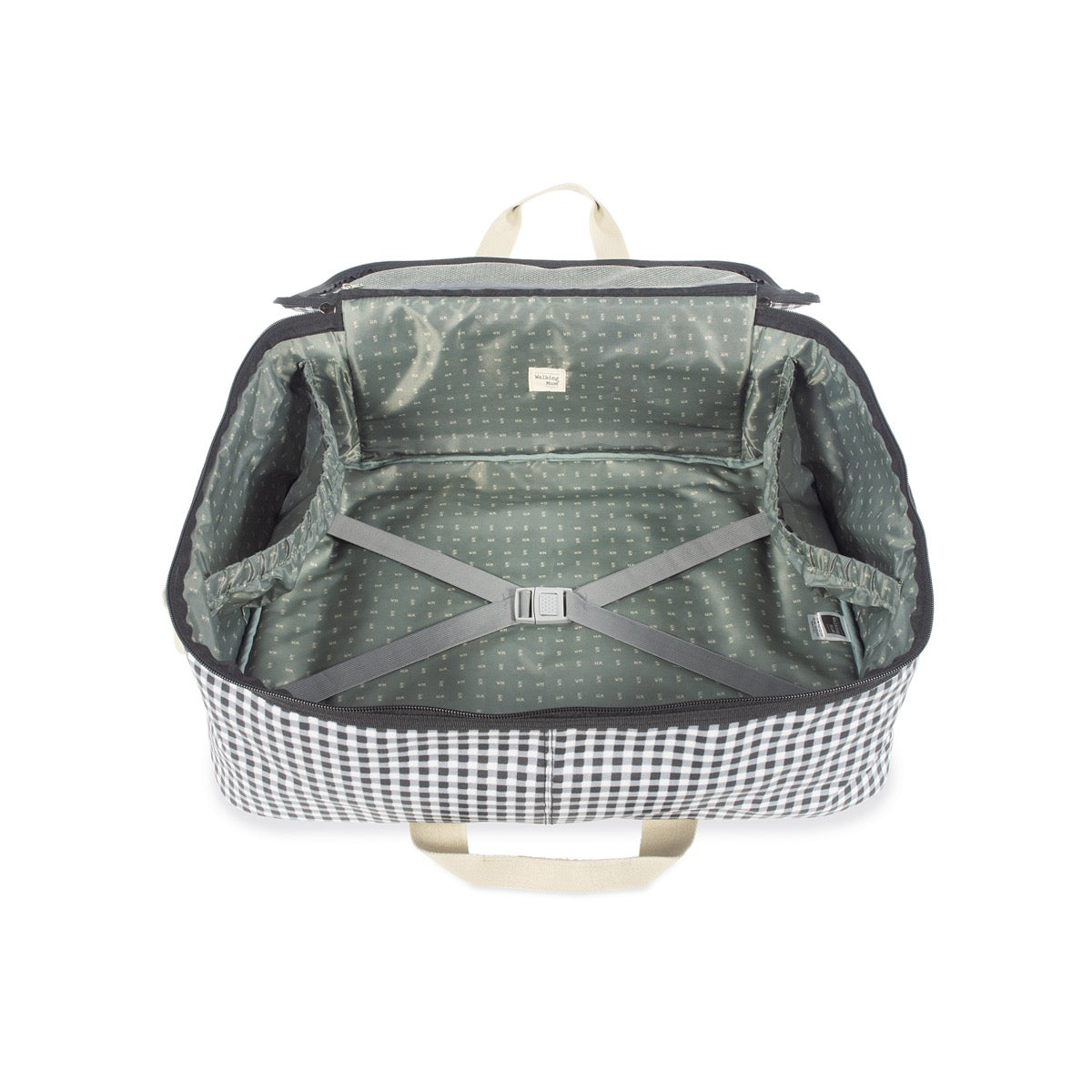 Viaje Walking Mum Maleta Bebé I Love Vichy Negro negro para bebe