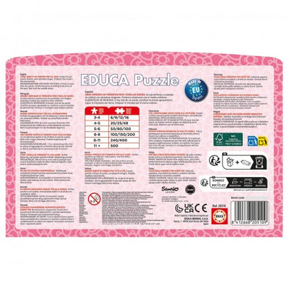 Construcciones Y Puzzles Educa Maleta 2 Puzzles 48 Piezas Hello Kitty My Melody multicolor para niños