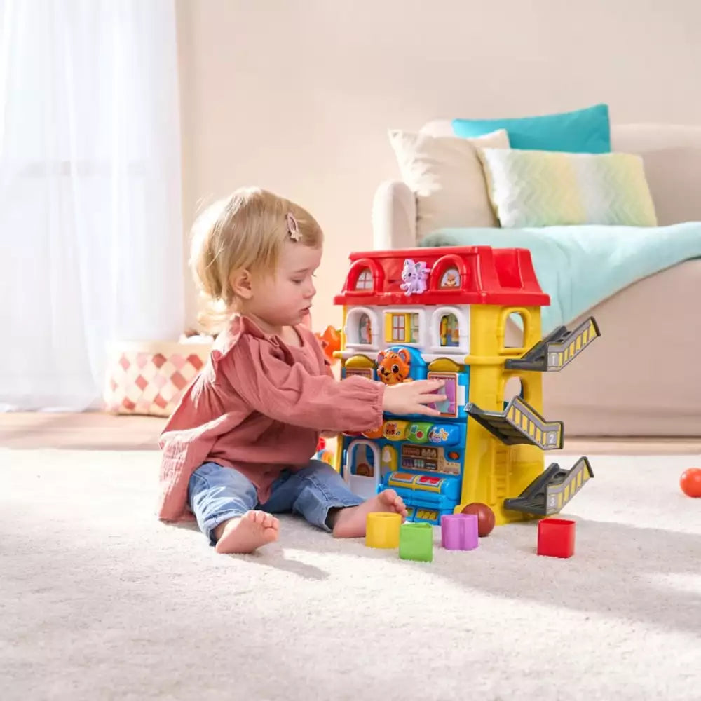 Primera Infancia Vitech Mega Casa Multiactividades Bloques De Vecinos multicolor para bebe