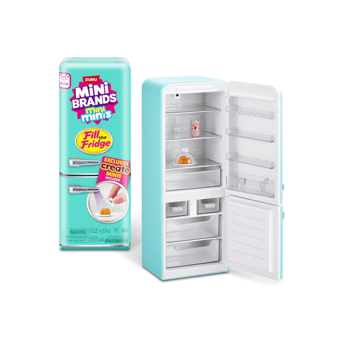 Construcciones Y Puzzles Toy Planet Mini Brands-Fill The Fridge-Series 1 verde para niños