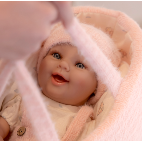 Muñecas Y Peluches Muñecas Arias Elegance 33 Cm Gadi Rosa C/Capazo En Bol multicolor para niños