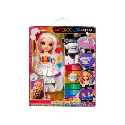 Muñecas Y Peluches Mga Rainbow Watercolor Brown Eyes multicolor para niños