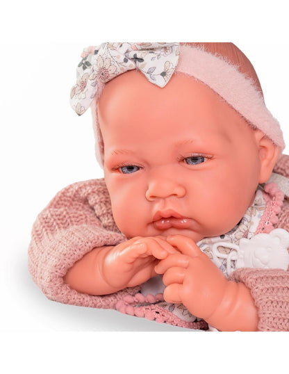 Muñecas Y Peluches Muñecas Antonio Juan Recien Nacida Lua Bolitas Babero  multicolor para niños