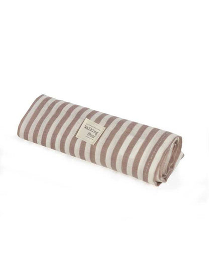 Paseo Walking Mum Muselina Praliné Rayas Moka marrón para bebe