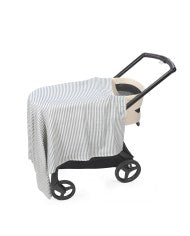 Paseo Walking Mum Muselina Praliné Rayas Matcha verde para bebe