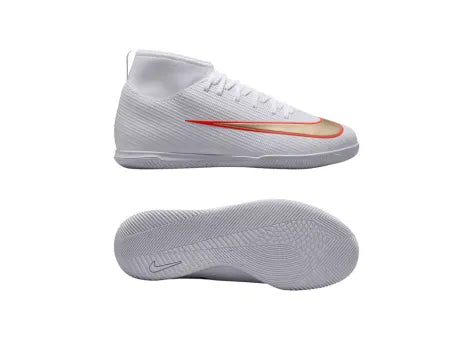 Zapatillas Nike Sala Nike Superfly Mercurial Academy Jr blanco para niños