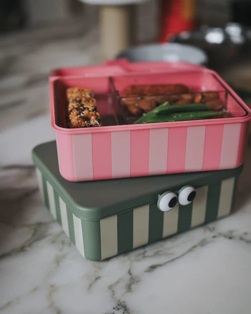 Para Comer Tutete Noui Noui - Caja De Almuerzo Infantil Con 3 Bandejas Extraíbles Green verde para niños