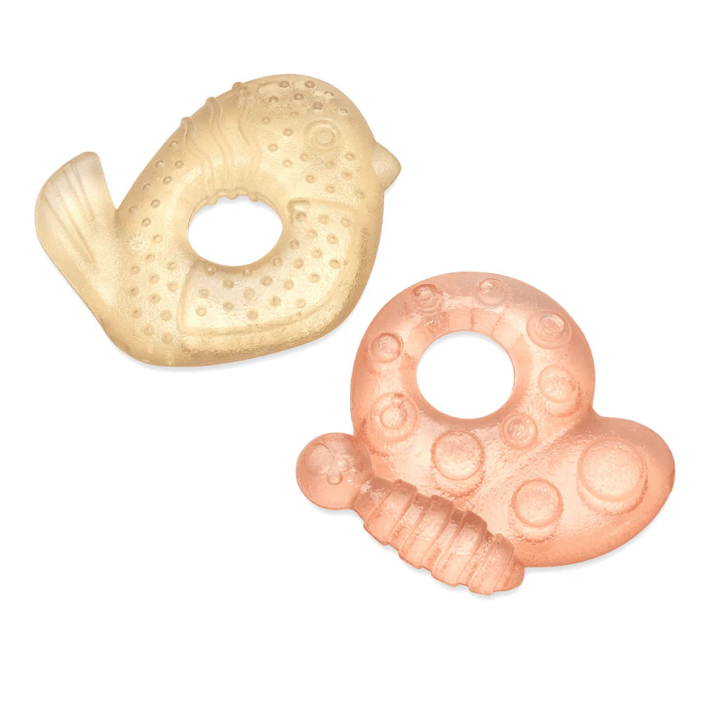 Lactancia Tutete 2 Mordedores Refrigerante Noüka Nature Flight rosa para bebe