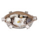Paseo Pasito A Pasito 1120900370-Beige Bolso Crossbody Flor Somerset para mundo bebé