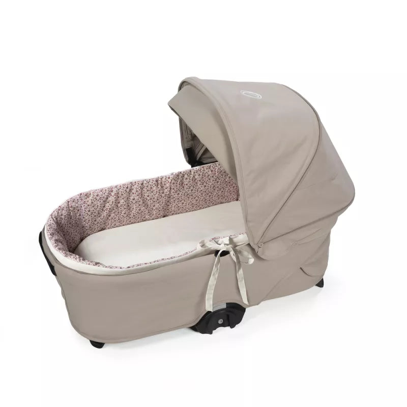 Primera Infancia Pasito A Pasito Cubre Cuco Varillas+Sábana Ajustable Cherry Flores rosa para bebe