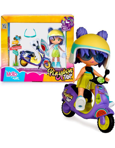 Figuras Y Minimundos Famosa Pinypon Top - Moto Girl multicolor para niños