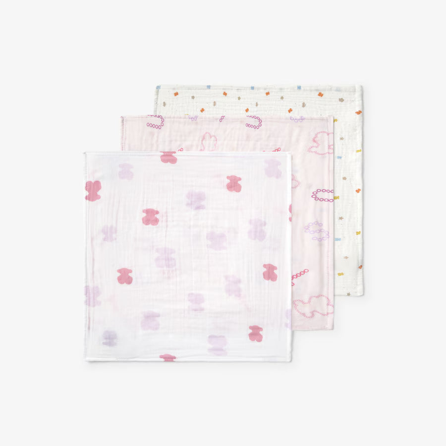 Lactancia Tous Set 3 Gasas Tous multicolor para bebe