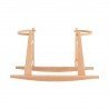 En Casa Cambrass Moises Palma Acolchado+Patas Madera Natural Plumeti rosa para bebe