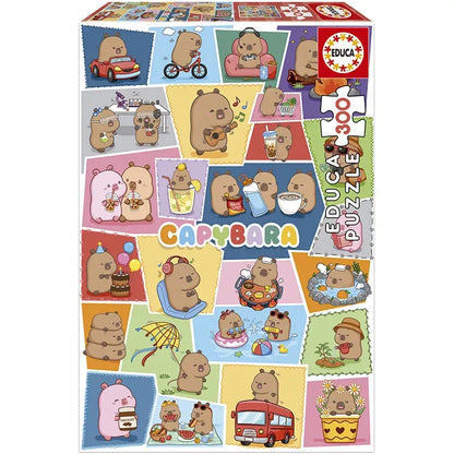 Construcciones Y Puzzles Educa Puzzle 300 Piezas Capibara Capyfun multicolor para niños