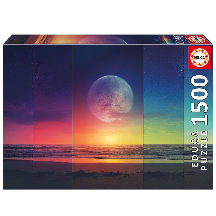 Juegos De Mesa Educa Puzzle 1500 Piezas Fases Cósmicas multicolor para niños