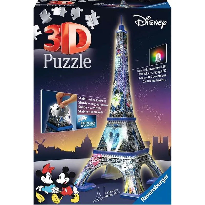 Construcciones Y Puzzles Ravensburger Puzzle 3D Torre Eiffel Disney multicolor para niños