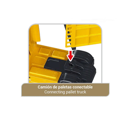 Electrónicos Toy Planet Camión Contenedor Fricción amarillo para niños