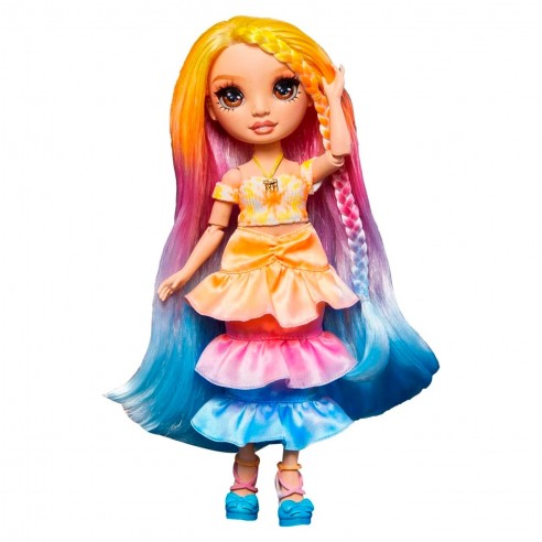 Muñecas Y Peluches Mga Rainbow Watercolor Brown Eyes multicolor para niños