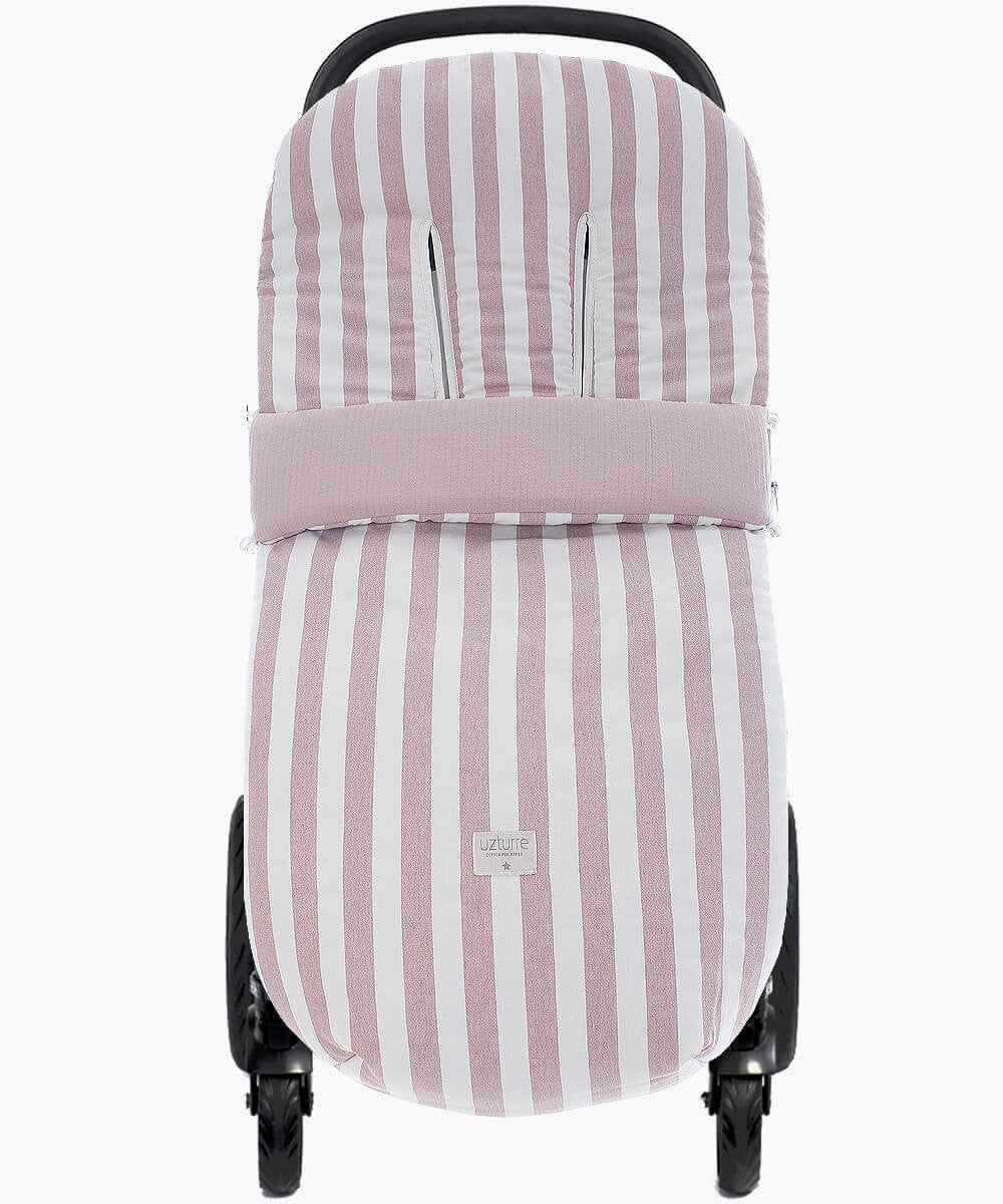 Paseo Uzturre Saco Silla De Paseo Universal Raya Rosa Empolvado rosa para bebe