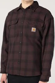 Camisas Carhartt L/S Edmands Shirt marron para hombre