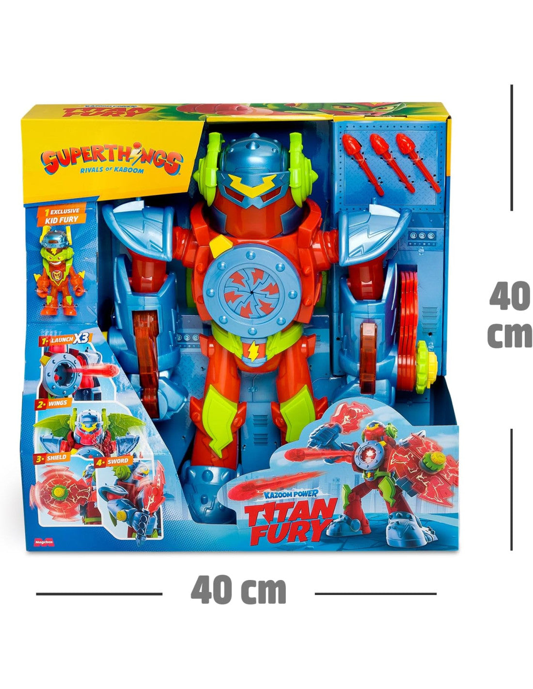 Figuras Y Minimundos Magic Box Superthings S - Playset 1X2 - Titan Fury multicolor para niños