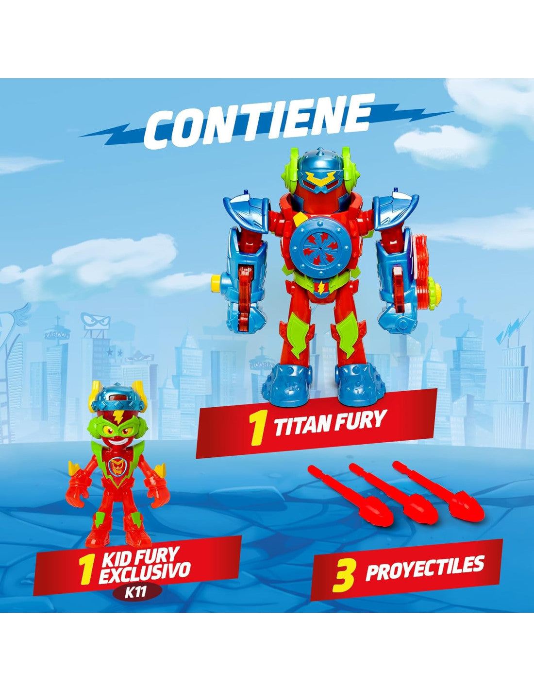 Figuras Y Minimundos Magic Box Superthings S - Playset 1X2 - Titan Fury multicolor para niños