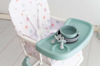 Para Comer Olmitos Trona Básica Plegable Stars multicolor para bebe