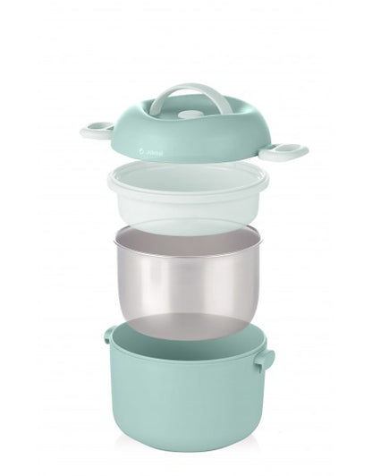 Lactancia Jané Termo Papillero Con Bol Desmontable De Acero Inoxidable verde para niños