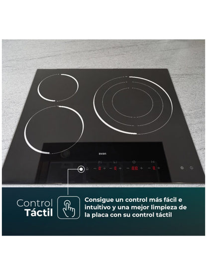 Svan Gran Electrodoméstico  Encimera Vitroceramica  negro para unisex