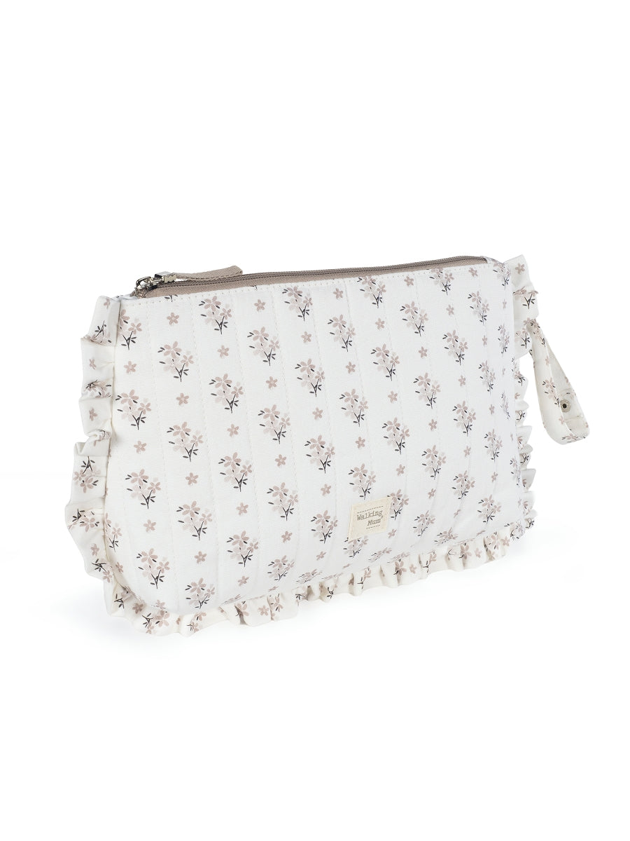 Paseo Walking Mum Neceser Bebé Botton Flores beige para bebe