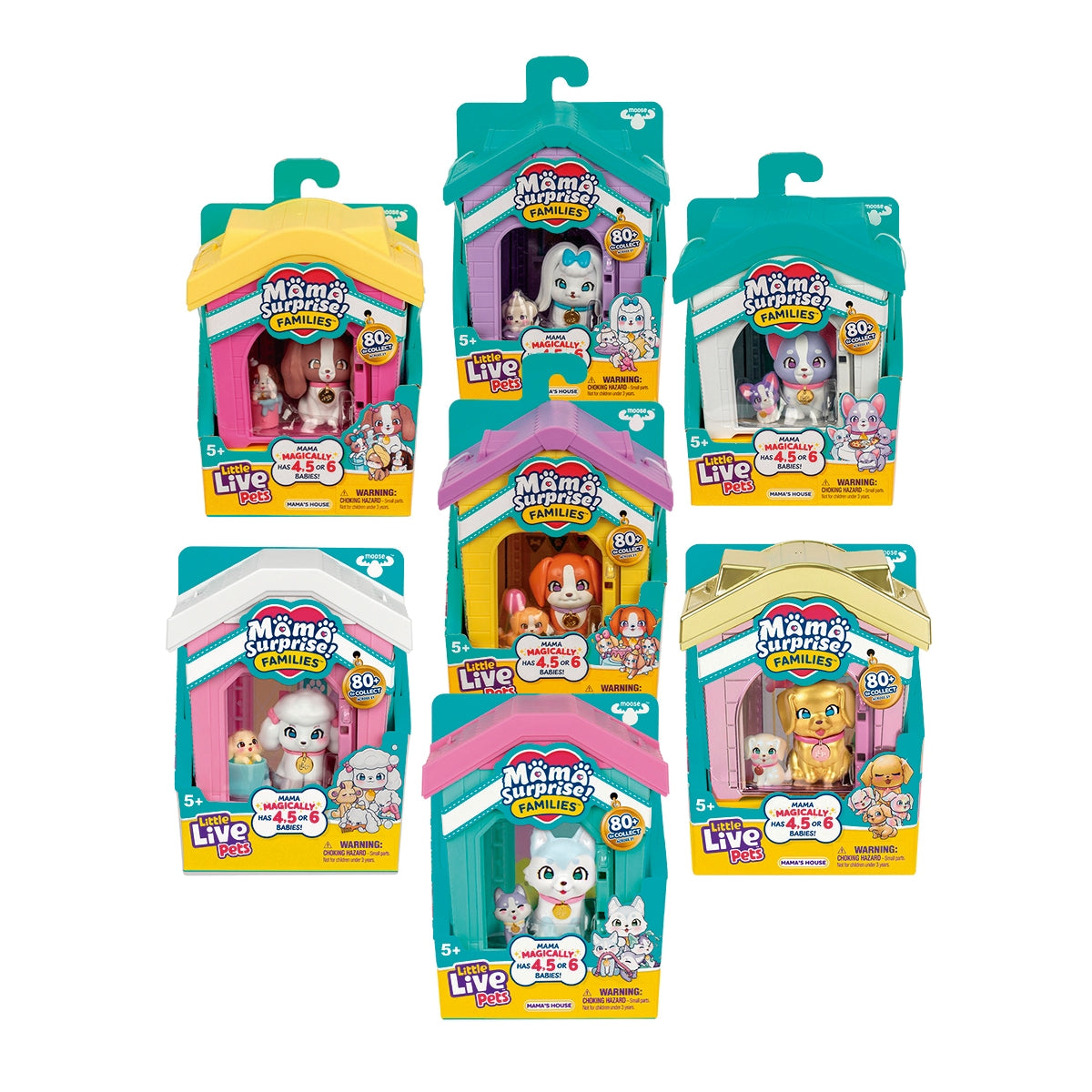 Figuras Y Minimundos Famosa Little Live Pets - Mamá Surprise Families Modelos Surtidos multicolor para niños