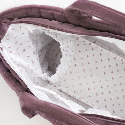 Paseo Pasito A Pasito Bolso Canastilla Cherry Velvet cereza para bebe