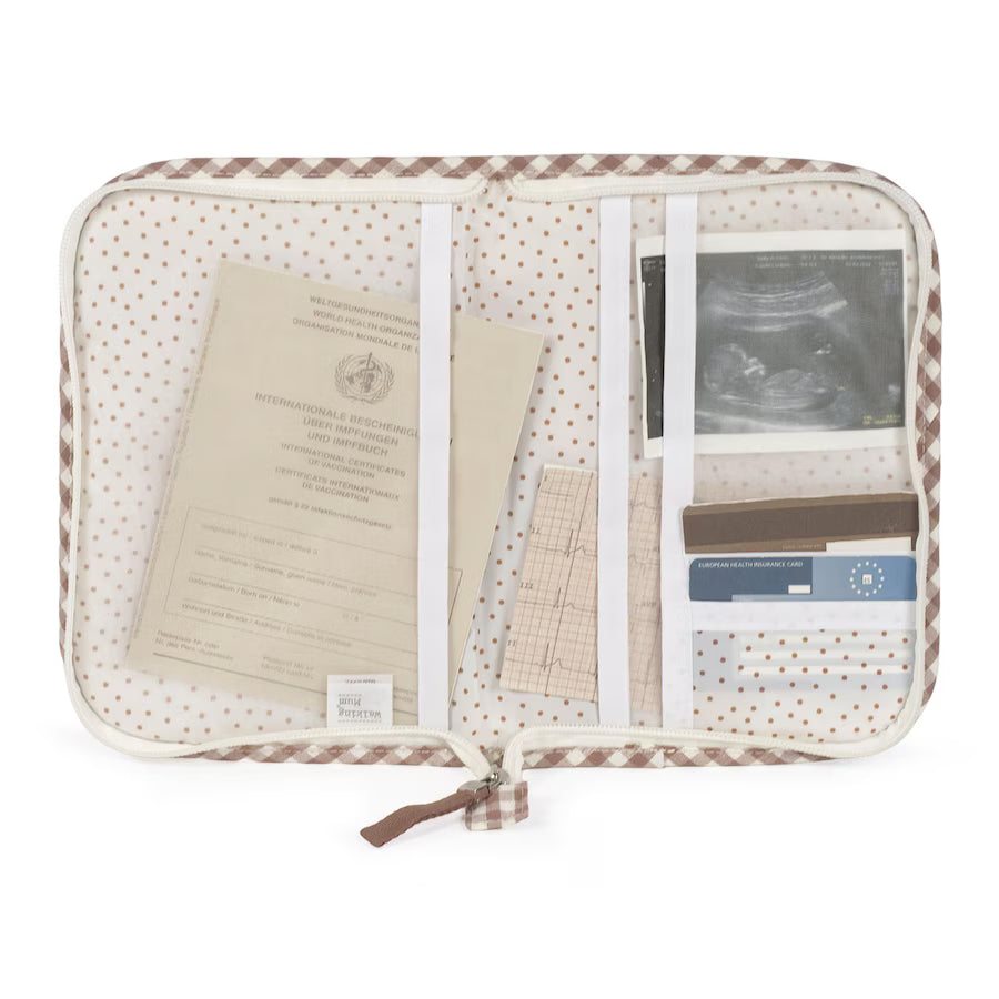 Para Llevar Walking Mum Libro Nacimiento Praliné Vichy Moka multicolor para bebe