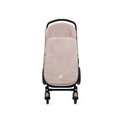 Paseo Walking Mum Saco Entretiempo Praliné Vichy-Rayas Moka multicolor para bebe