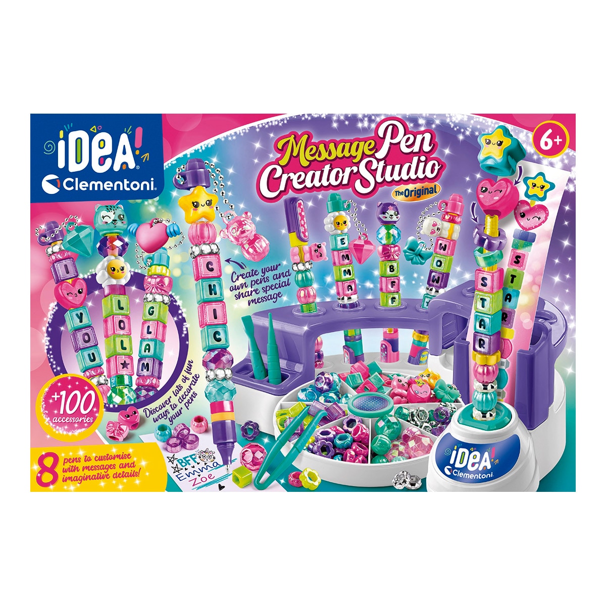 Juegos De Mesa Clementoni Estudio Creador De Bolígrafos Para Mensajes multicolor para niños