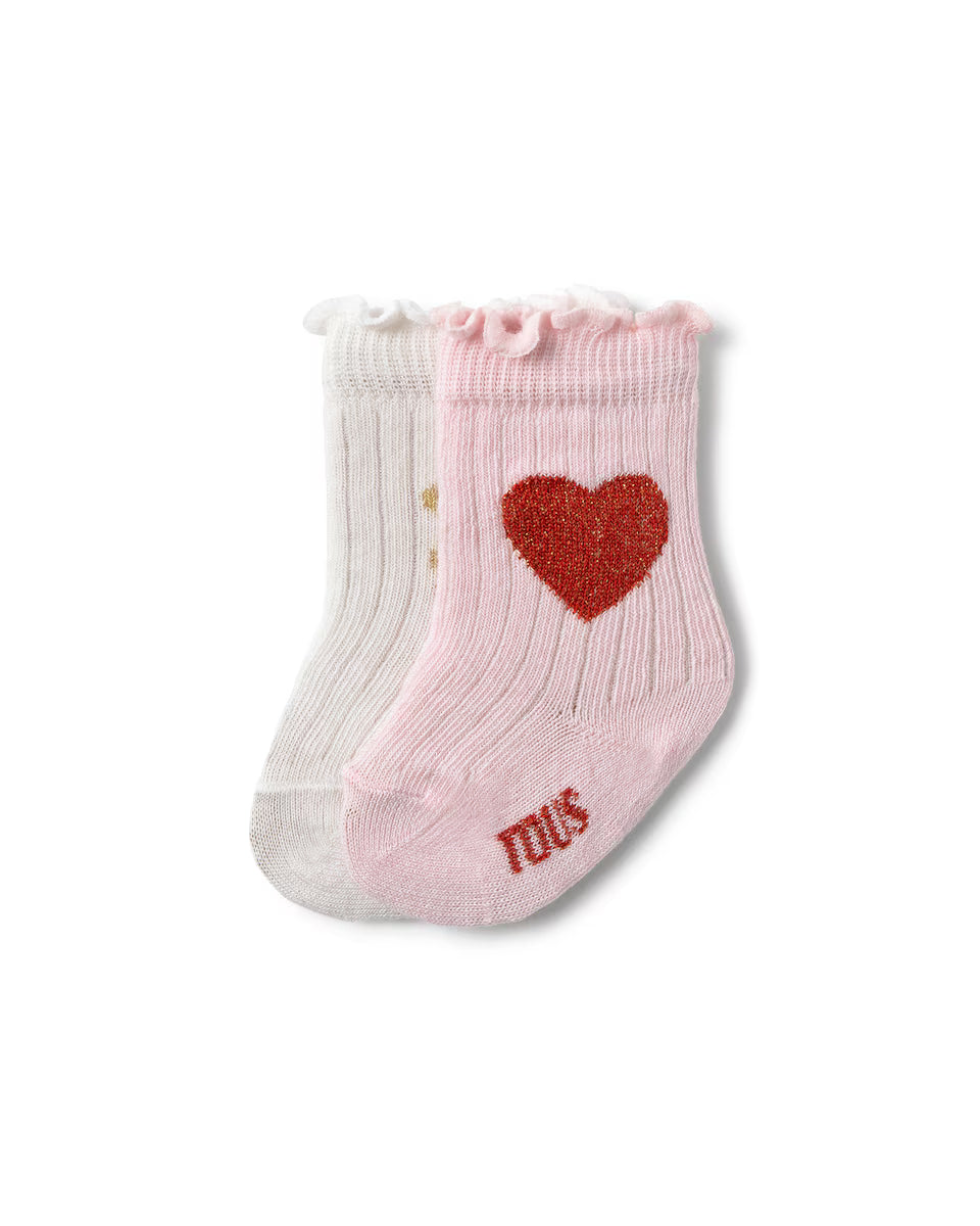 Calcetines Tous Set 2 Calcetines rosa para bebe