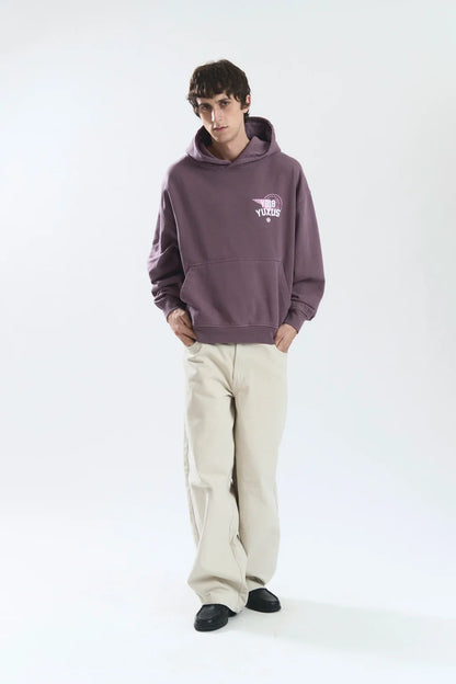 Sudadera Yuxus Crew Hoodie morado para hombre