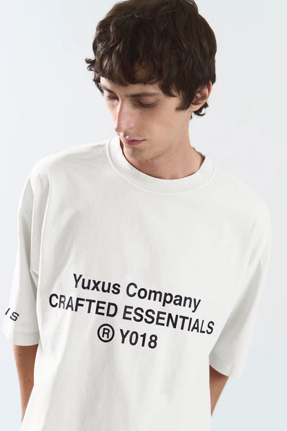 Camiseta Yuxus Basic Tee blanco para hombre
