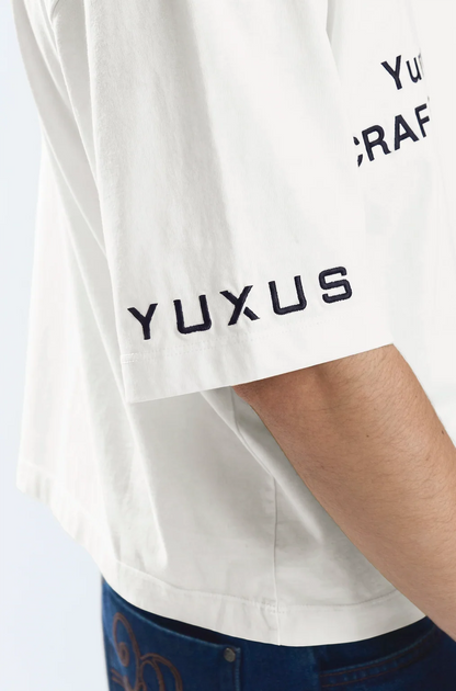 Camiseta Yuxus Basic Tee blanco para hombre