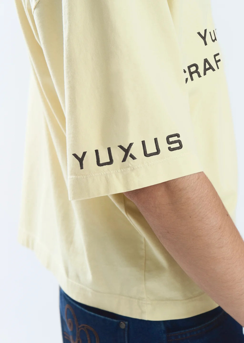 Camiseta Yuxus Basic Tee amarillo para hombre